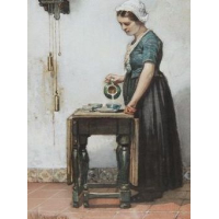 Ernst Sigismund Witkamp (1854-1897) - Melkmeisje